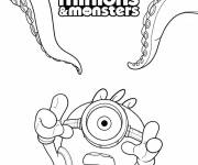Coloriage et dessins gratuit Minions et des Monstres pour enfants à imprimer