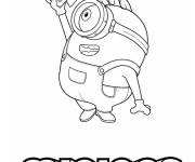 Coloriage et dessins gratuit Minions et le cam&eacute;ra à imprimer