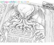 Coloriage Monstre effrayant de Minions et des Monstres