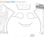 Coloriage Monstre effrayant du film