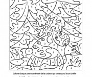 Coloriage Animal numéroté pour les petits