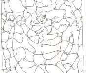 Coloriage Dessin a Numéro gratuit à imprimer