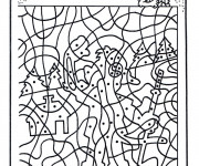 Coloriage et dessins gratuit Magique points à imprimer