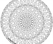 Coloriage Difficile Mandala