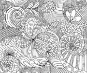 Coloriage et dessins gratuit Difficile mandala magnifique à imprimer