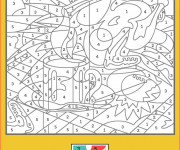 Coloriage et dessins gratuit Difficile numéroté pour enfant à imprimer