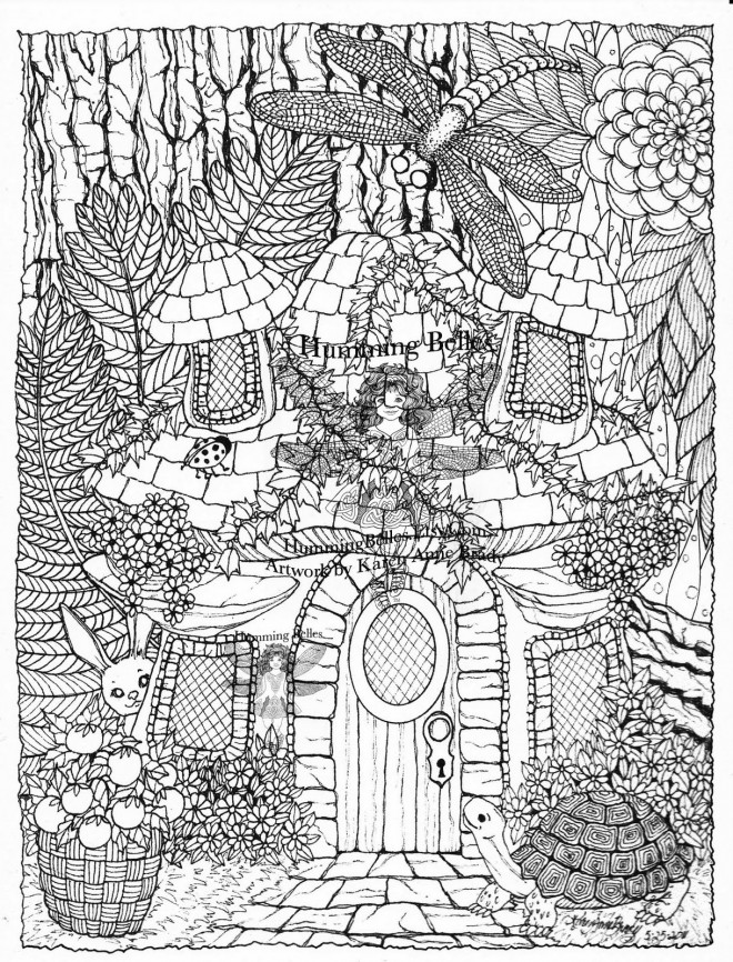 Coloriage Maison magique pour adulte dessin gratuit à imprimer
