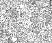 Coloriage et dessins gratuit très difficile pour adulte à imprimer