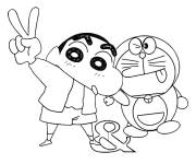 Coloriage Anime de Doraemon le chat-robot