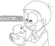 Coloriage Anime Doraemon