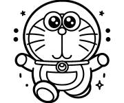 Coloriage B&eacute;b&eacute; Doraemon kawaii