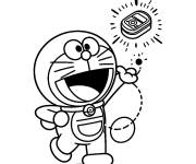 Coloriage Doraemon a une id&eacute;e