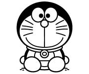 Coloriage Doraemon assis