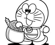 Coloriage Doraemon avec son gadget