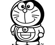 Coloriage Doraemon avec un visage tr&eacute;s adorable