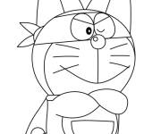 Coloriage Doraemon comme Zorro