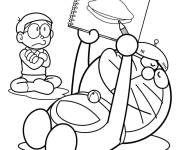 Coloriage Doraemon dessine