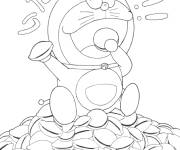 Coloriage Doraemon et Dorayaki