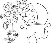 Coloriage Doraemon et les meilleurs amis ps