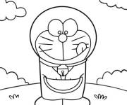 Coloriage et dessins gratuit Doraemon et sa poche magique à imprimer
