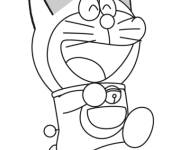 Coloriage Doraemon heureux