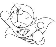 Coloriage Doraemon le superh&eacute;ros