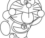 Coloriage Doraemon qui se plaisante
