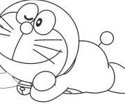 Coloriage Doraemon r&ecirc;veur