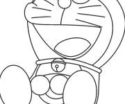 Coloriage Doraemon rigolo