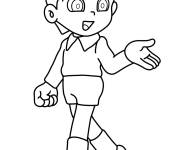 Coloriage Hidetoshi Dekisugi au crayon