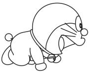 Coloriage et dessins gratuit Le b&eacute;b&eacute; Doraemon à imprimer