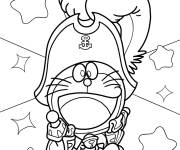 Coloriage Le pirate Doraemon