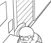 Coloriage Nobita dort pendant les cours