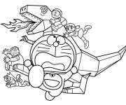 Coloriage Personnages de Doraemon