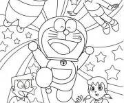 Coloriage Poster de Doraemon