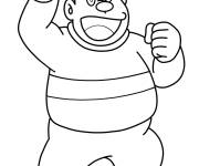 Coloriage Takeshi Goda de Doraemon