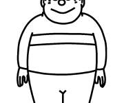 Coloriage Takeshi Goda facile