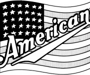 Coloriage Drapeau Am&eacute;ricain &agrave; t&eacute;l&eacute;charger