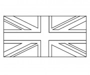 Coloriage Drapeau Angleterre