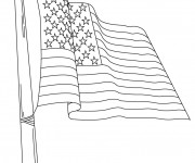 Coloriage Drapeau États Unis