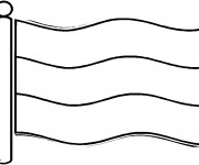 Coloriage Drapeau pour colorier