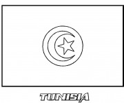 Coloriage Drapeau Tunisie