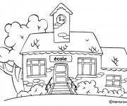 Coloriage École à colorier