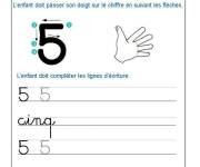 Coloriage Ecriture cursive grande section