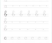 Coloriage Ecriture cursive pour maternelle