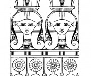 Coloriage Art &Eacute;gyptien ancien