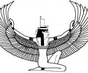 Coloriage Dieu Egyptien