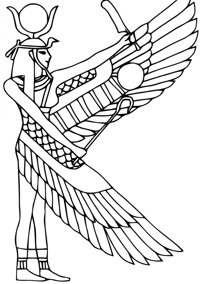 Coloriage Egypte Gratuit A Imprimer