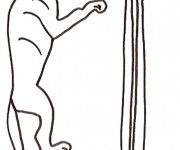 Coloriage Egypte Animaux au crayon