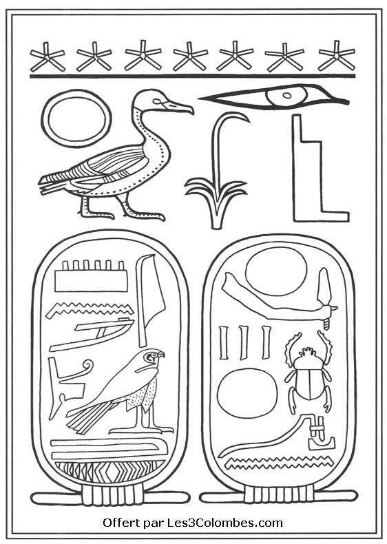 Coloriage Egypte Antique Dessin Gratuit A Imprimer